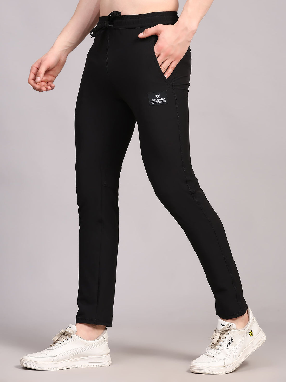 Dpassion Men Slim Fit Trackpants | Stretch Gym Workout Running Sportswear - Dpassion