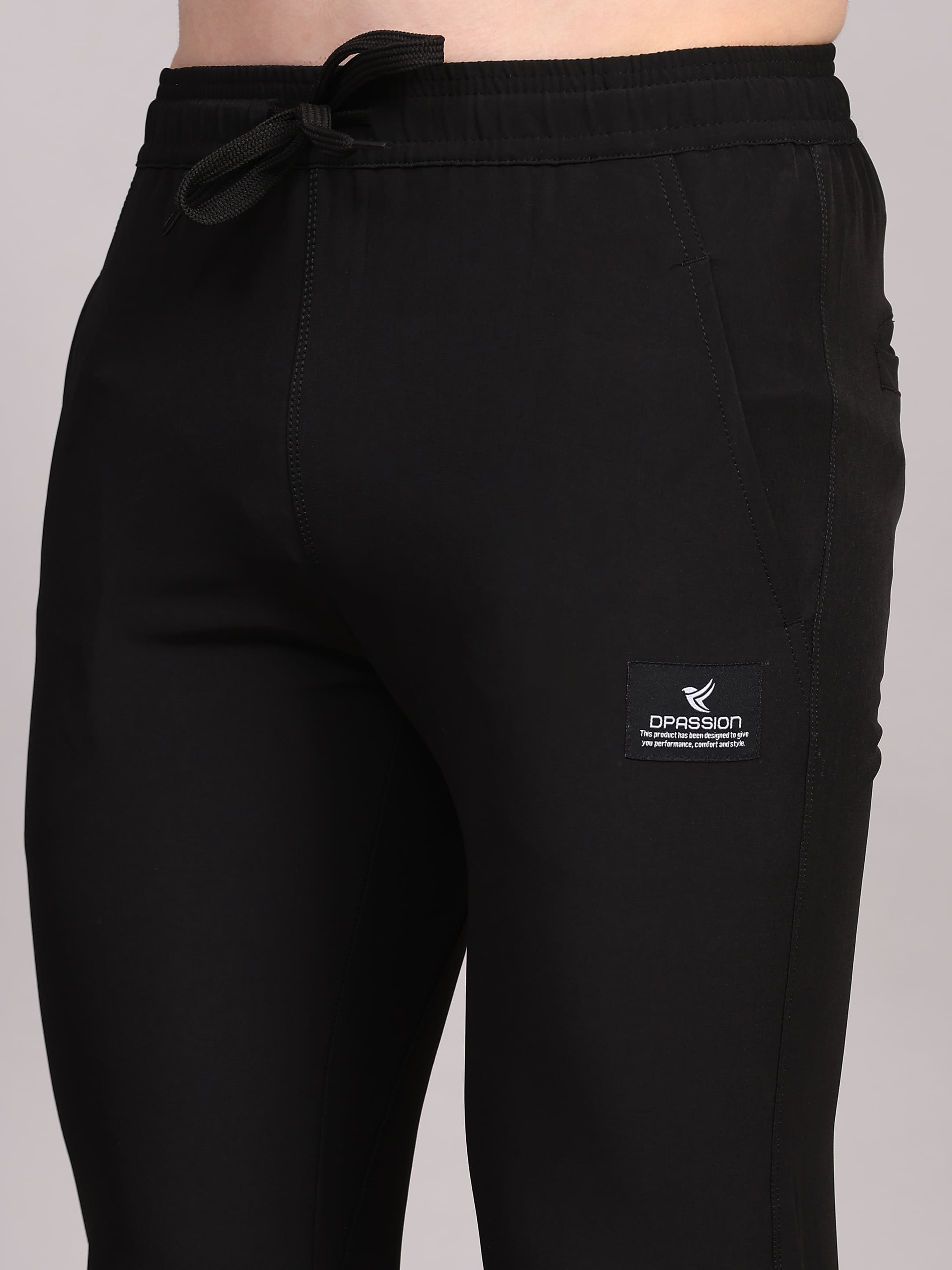 Dpassion Men Slim Fit Trackpants | Stretch Gym Workout Running Sportswear - Dpassion