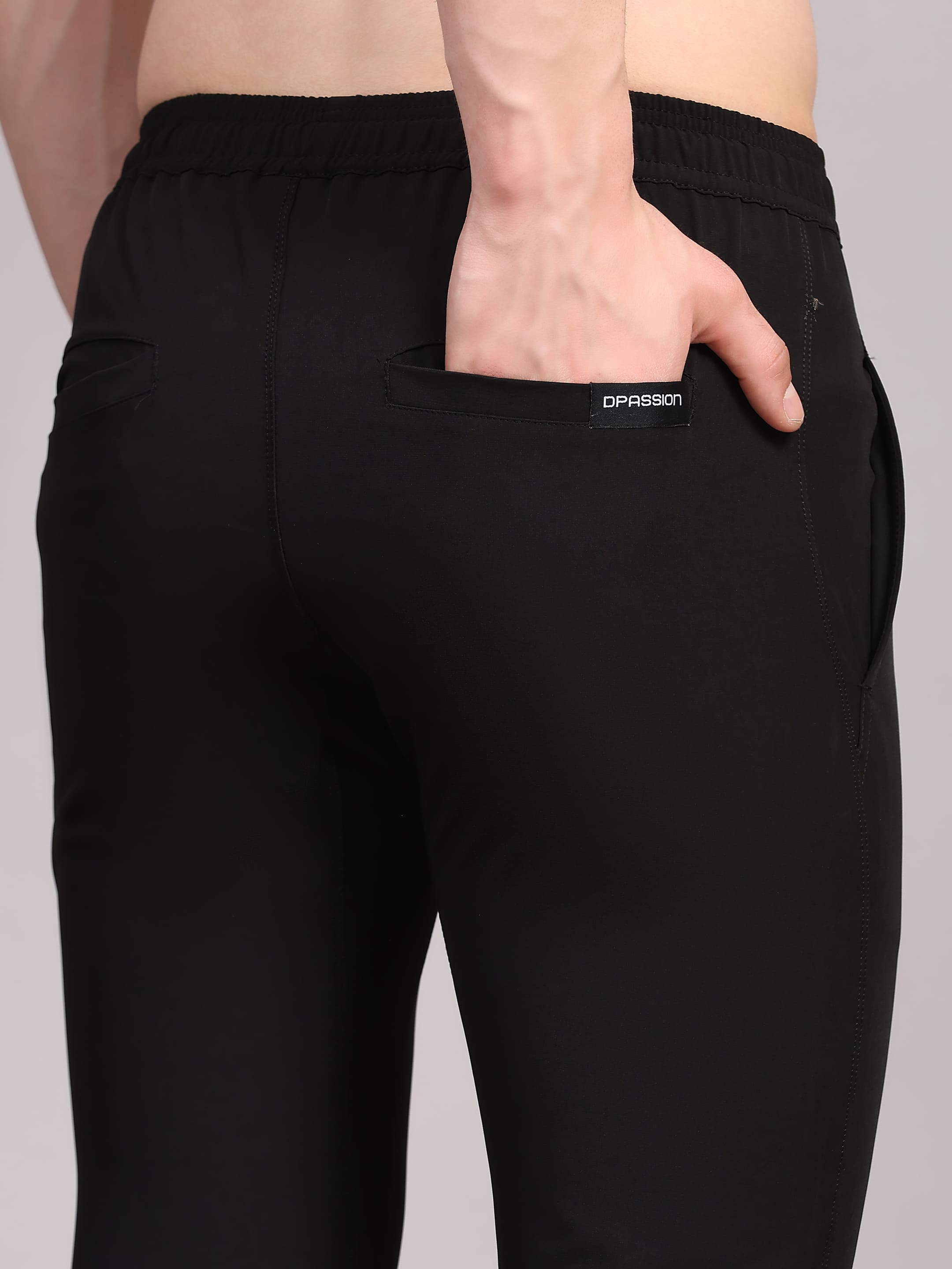 Dpassion Men Slim Fit Trackpants | Stretch Gym Workout Running Sportswear - Dpassion
