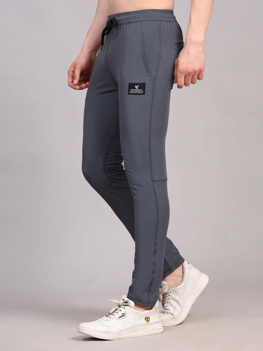 Regular fit sports track pants for men