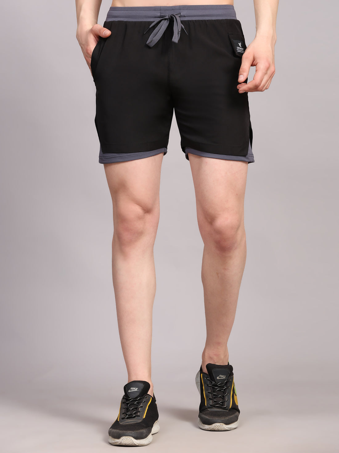 Dpassion Men 2 in 1 Training Shorts Quick Dry Gym Activewear