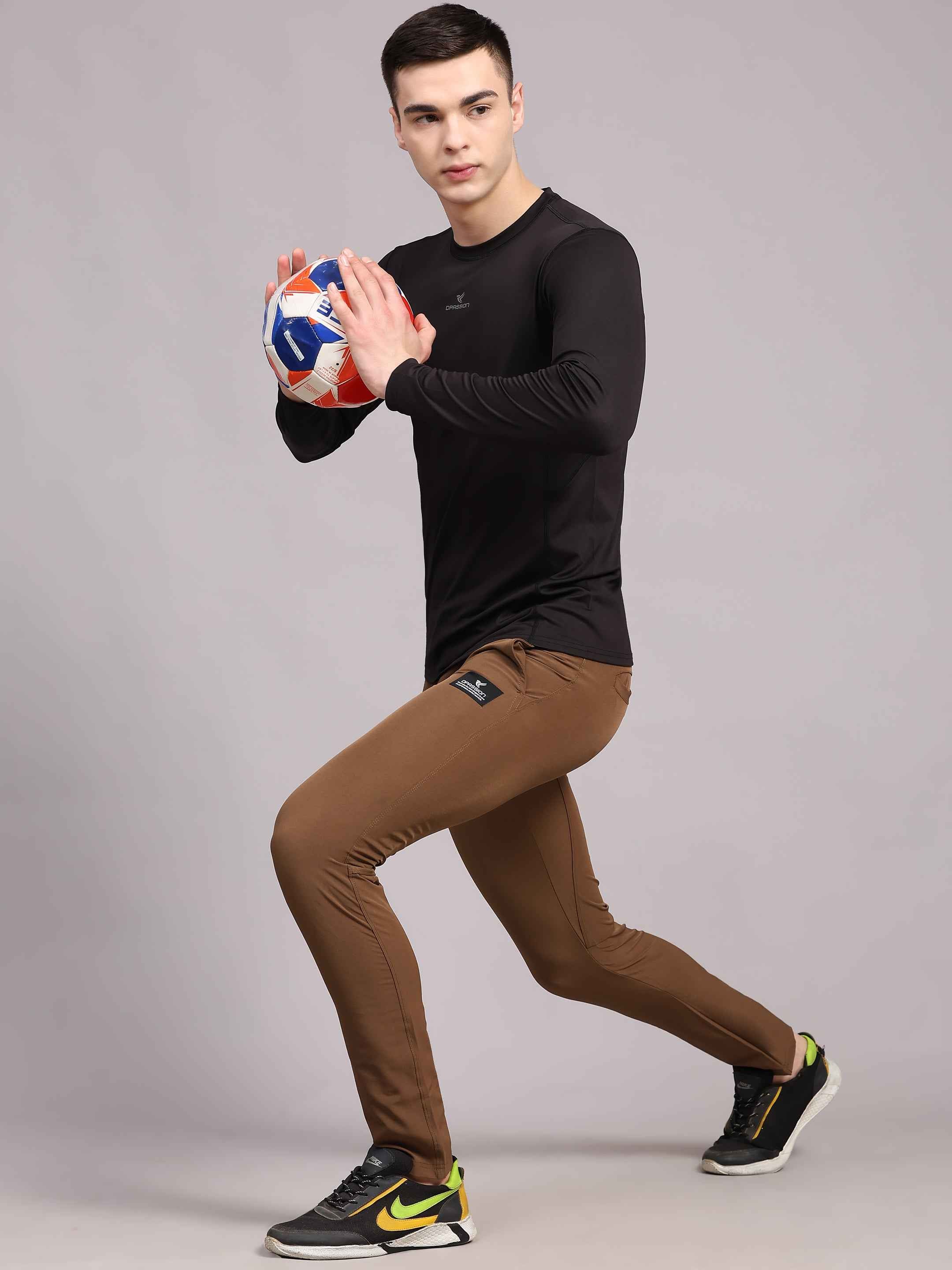 Dpassion Men’s Black Performance Long Sleeve Training T-Shirt