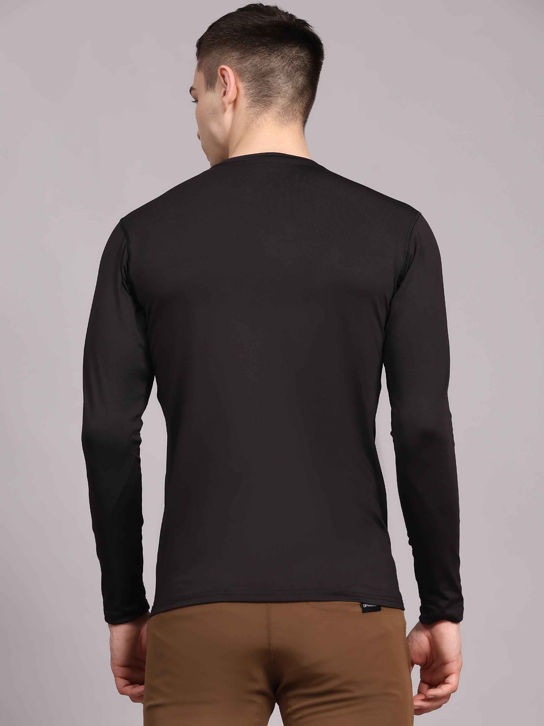 Dpassion Men’s Black Performance Long Sleeve Training T-Shirt