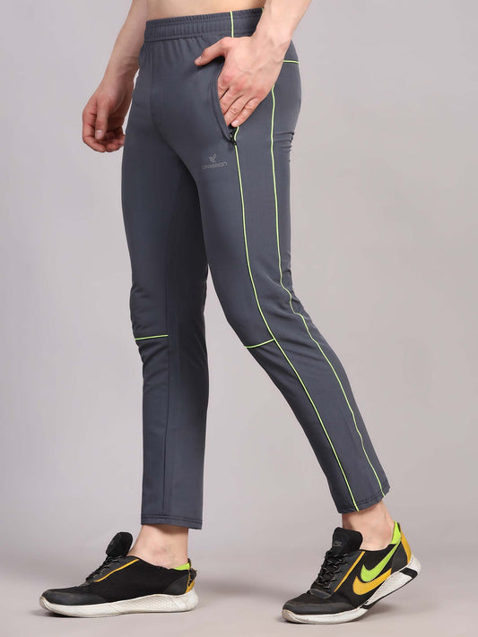 Regular fit sports track pants for men