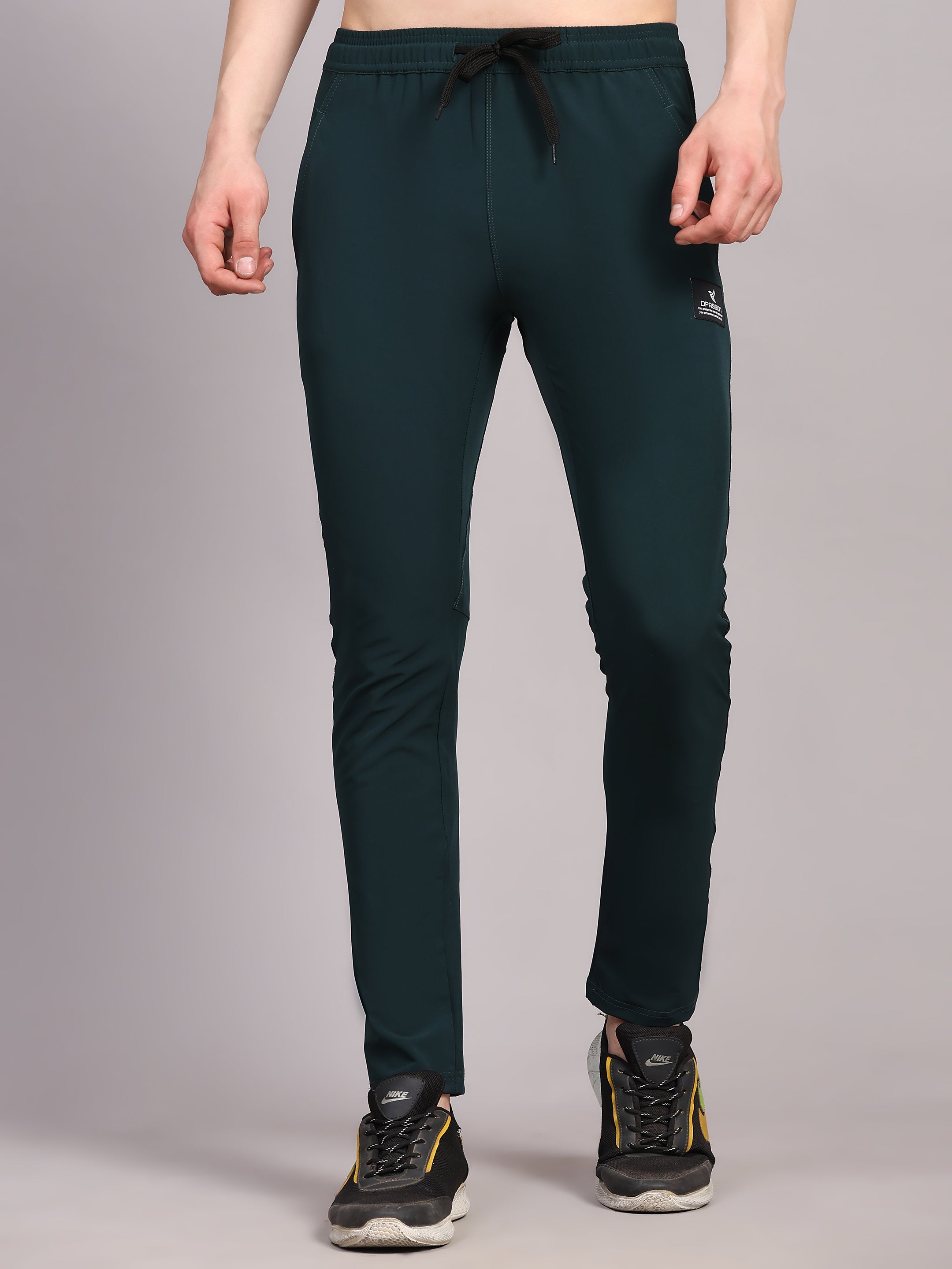 Imported NS Terry Nyloon Lycra 190 GSM Men Track Pants