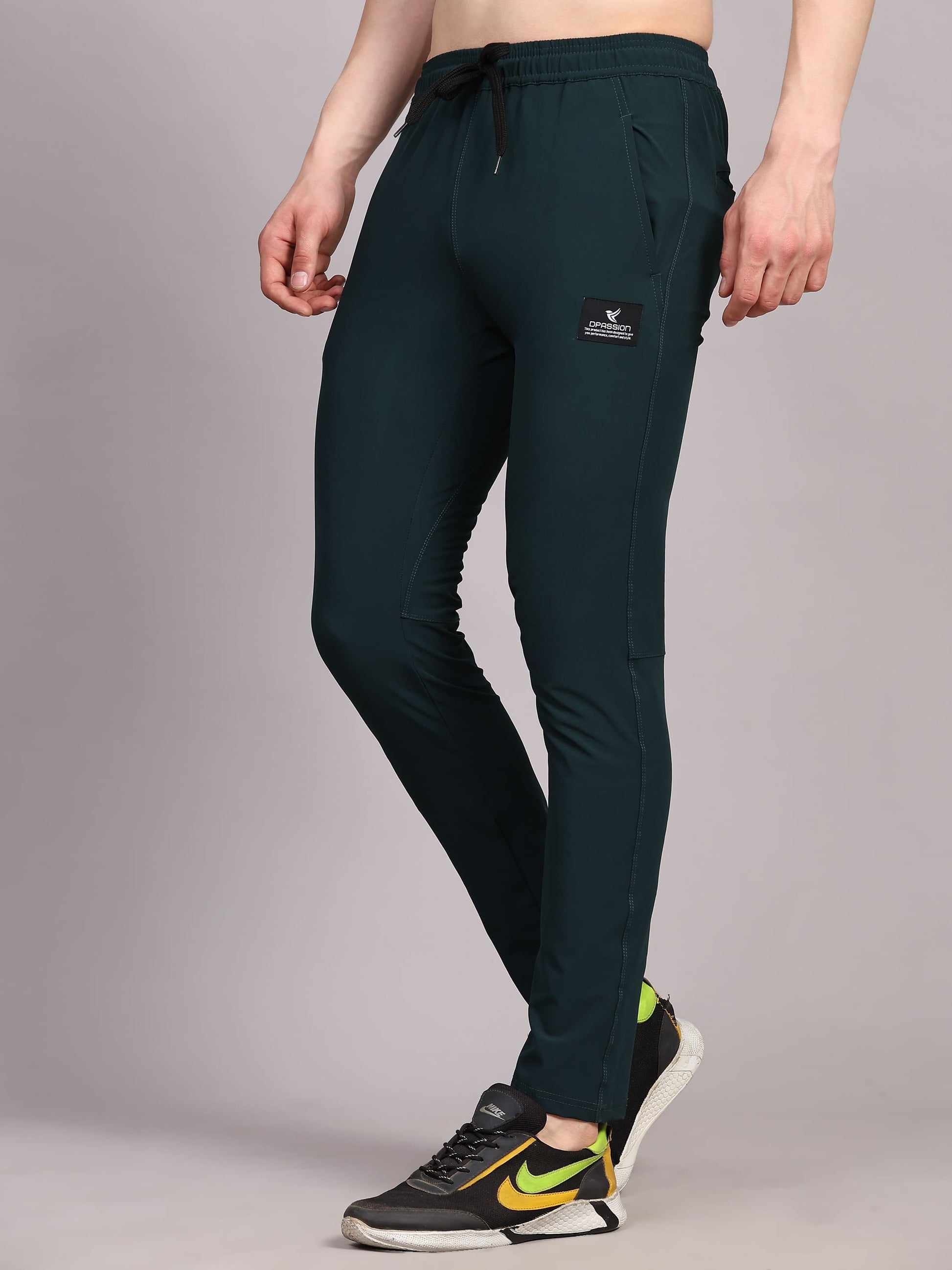 Dpassion Men Slim Fit Training Track Pants Stretch Gym Activewear - Dpassion
