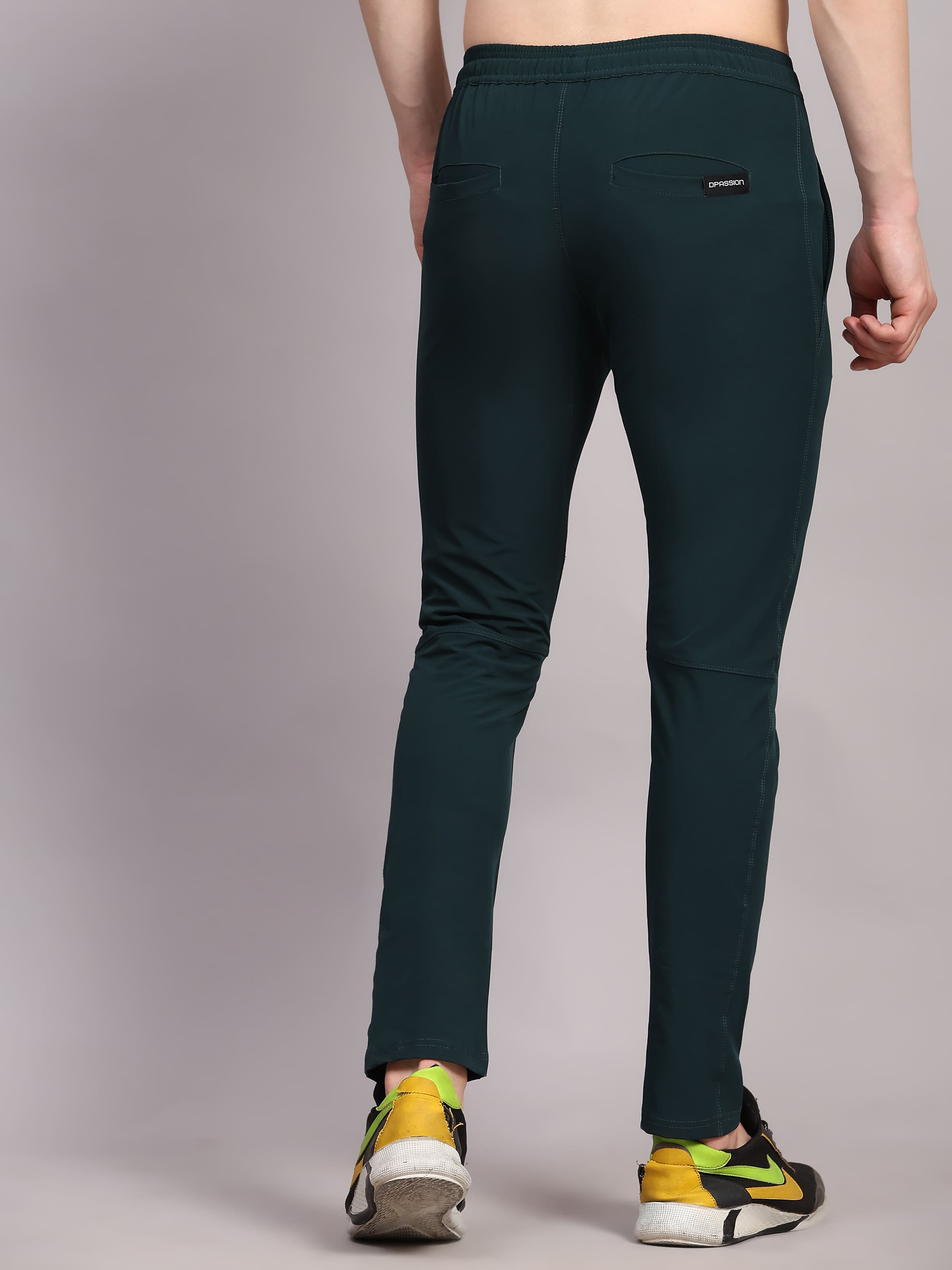 Dpassion Men Slim Fit Training Track Pants Stretch Gym Activewear - Dpassion