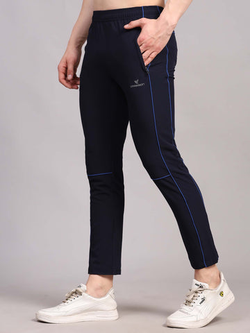 Regular fit sports track pants for men