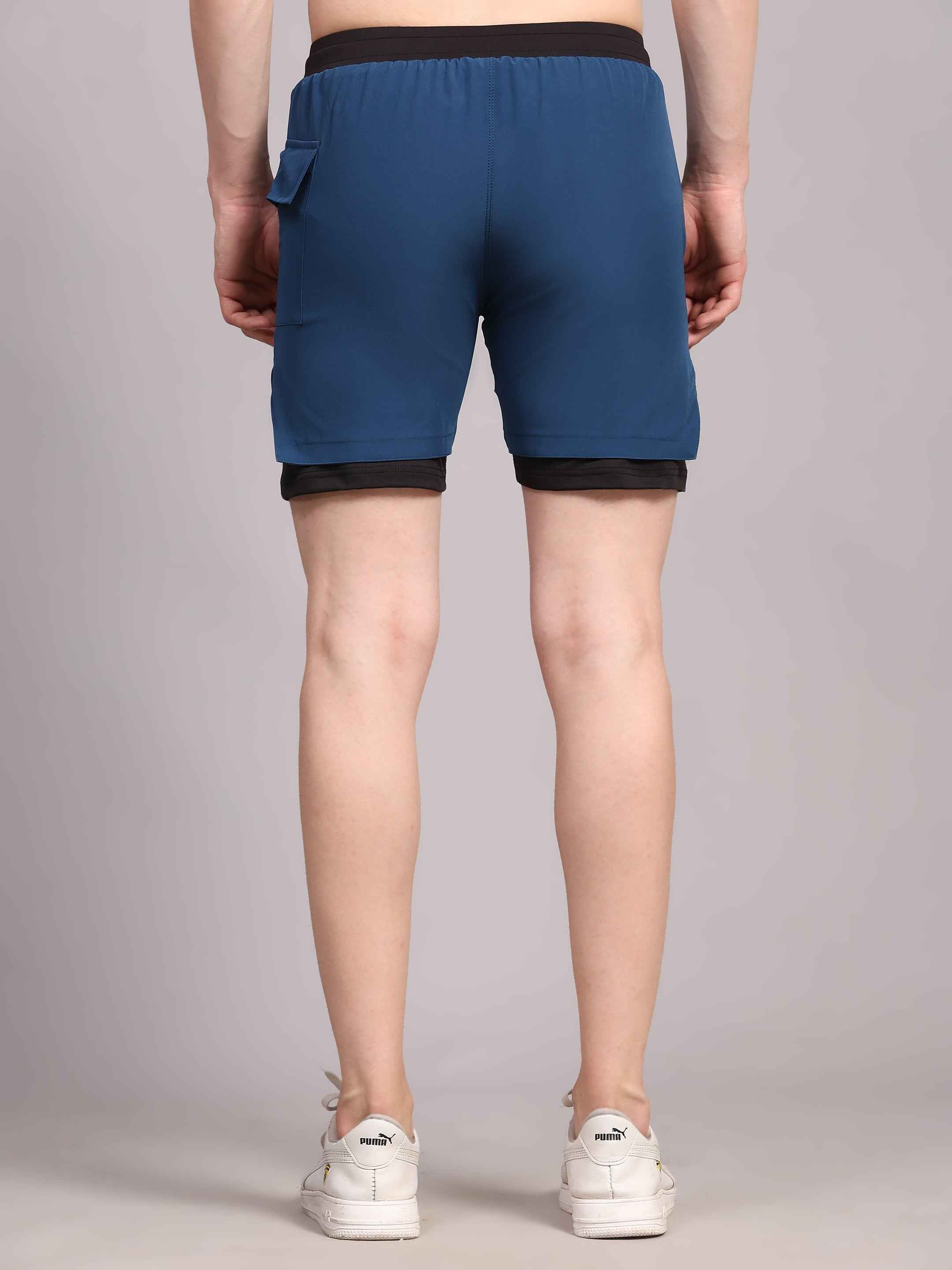 Dpassion 2 in 1 Performance Training Shorts Mens Premium Activewear