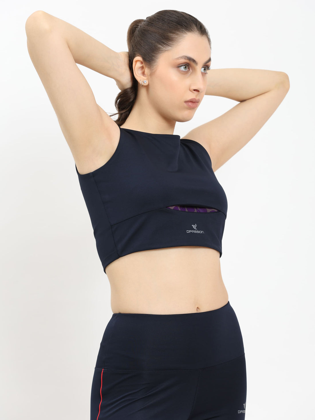 Dpassion Elite Cut-Out Crop Top Women Performance Activewear