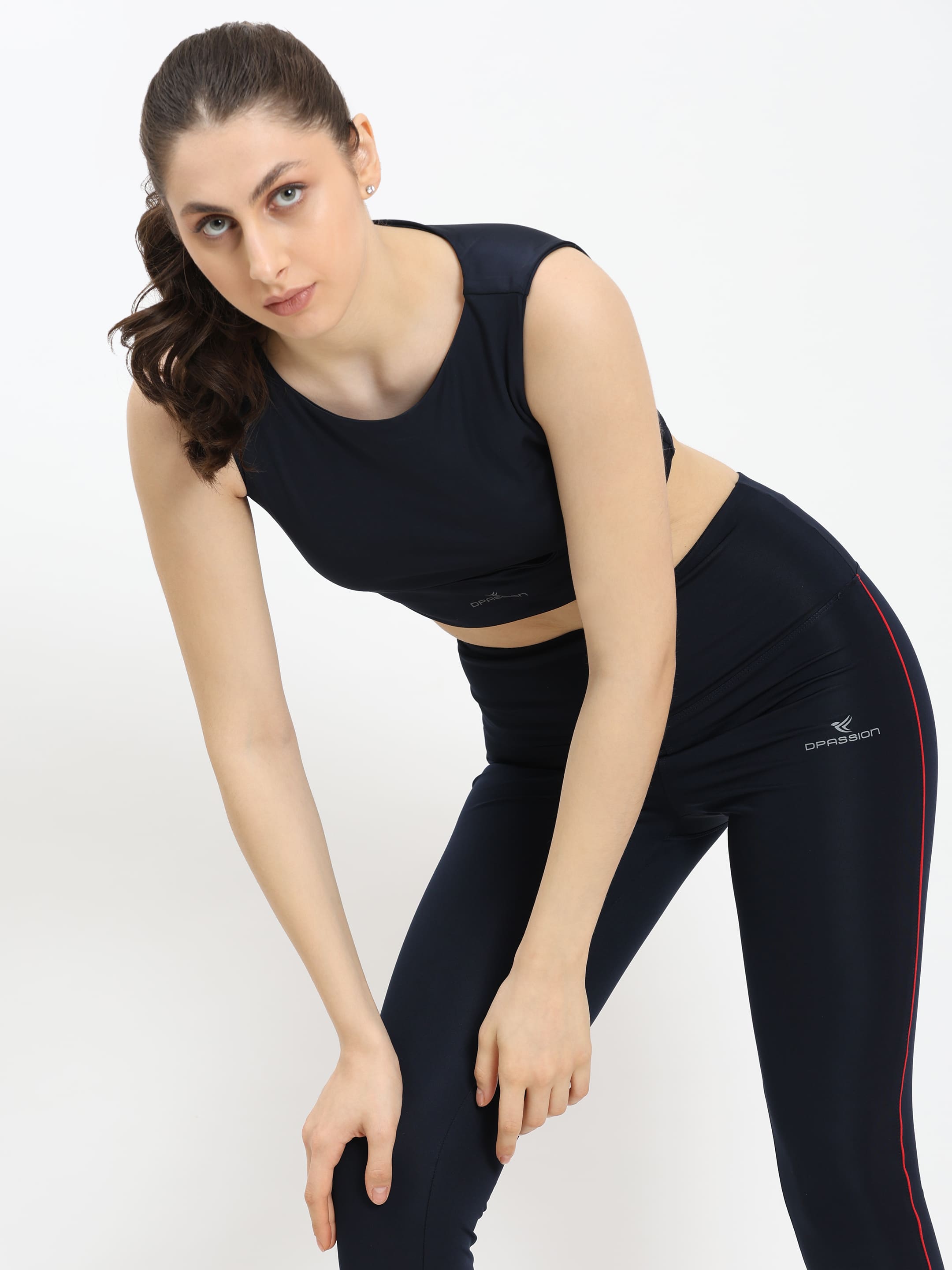 Dpassion Elite Cut-Out Crop Top Women Performance Activewear - Dpassion