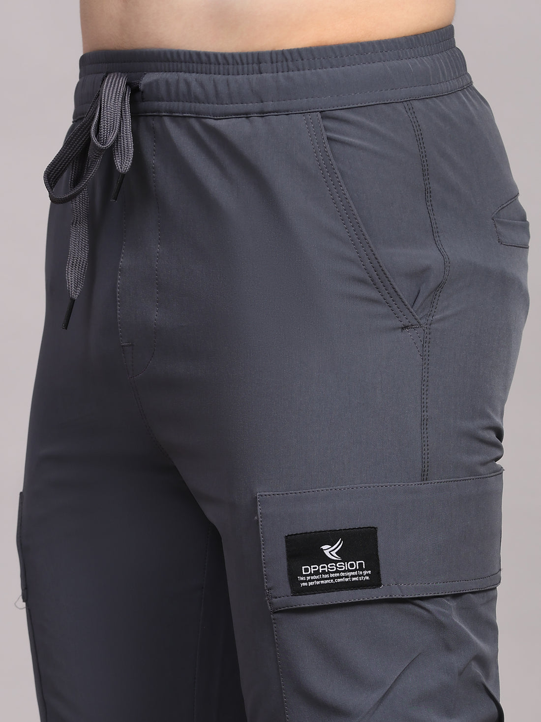 Imported NS Terry Nyloon Lycra 190 GSM Training Track Pants For Men
