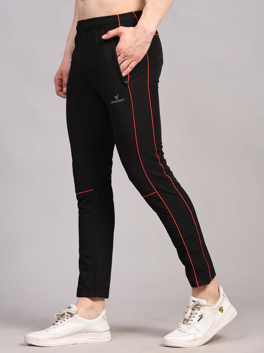 Regular fit sports track pants for men