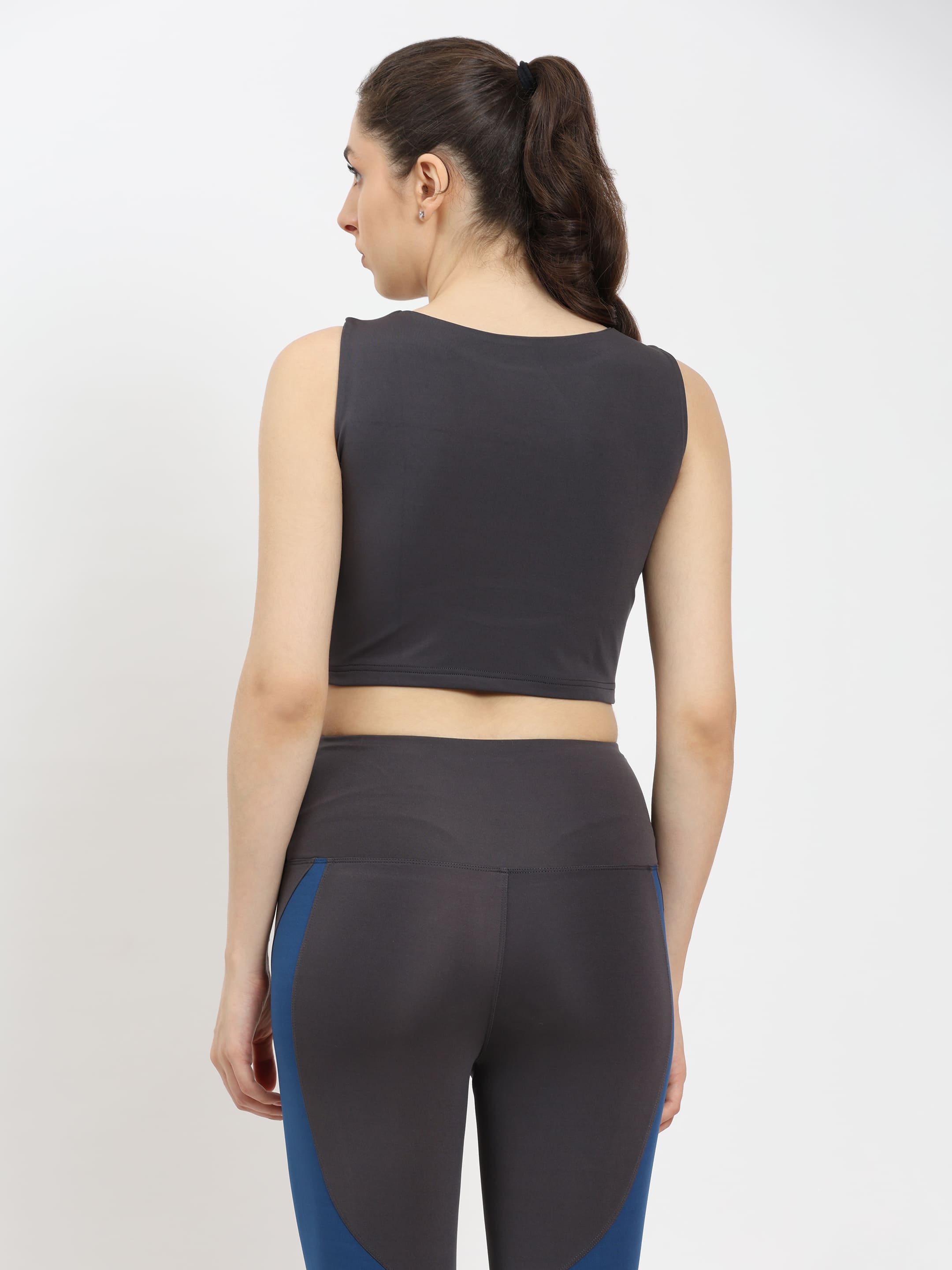 Dpassion Sculpt Cut-Out Crop Top Women Gym Activewear - Dpassion