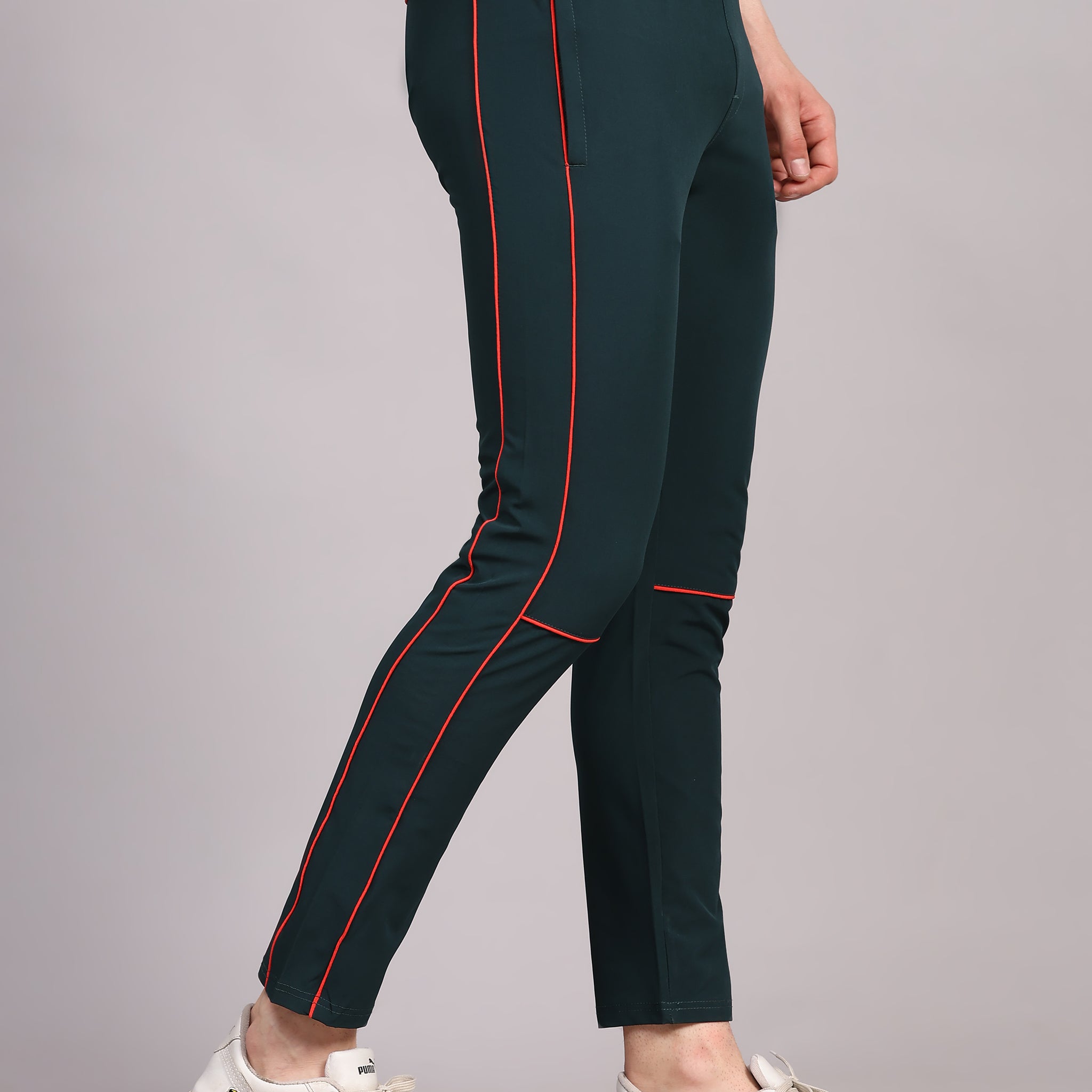 Imported NS Terry Nyloon Lycra 190 GSM Track Pants For Men