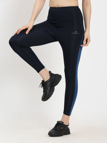 Dpassion Navy Sculpt High Waist Performance Leggings - Dpassion
