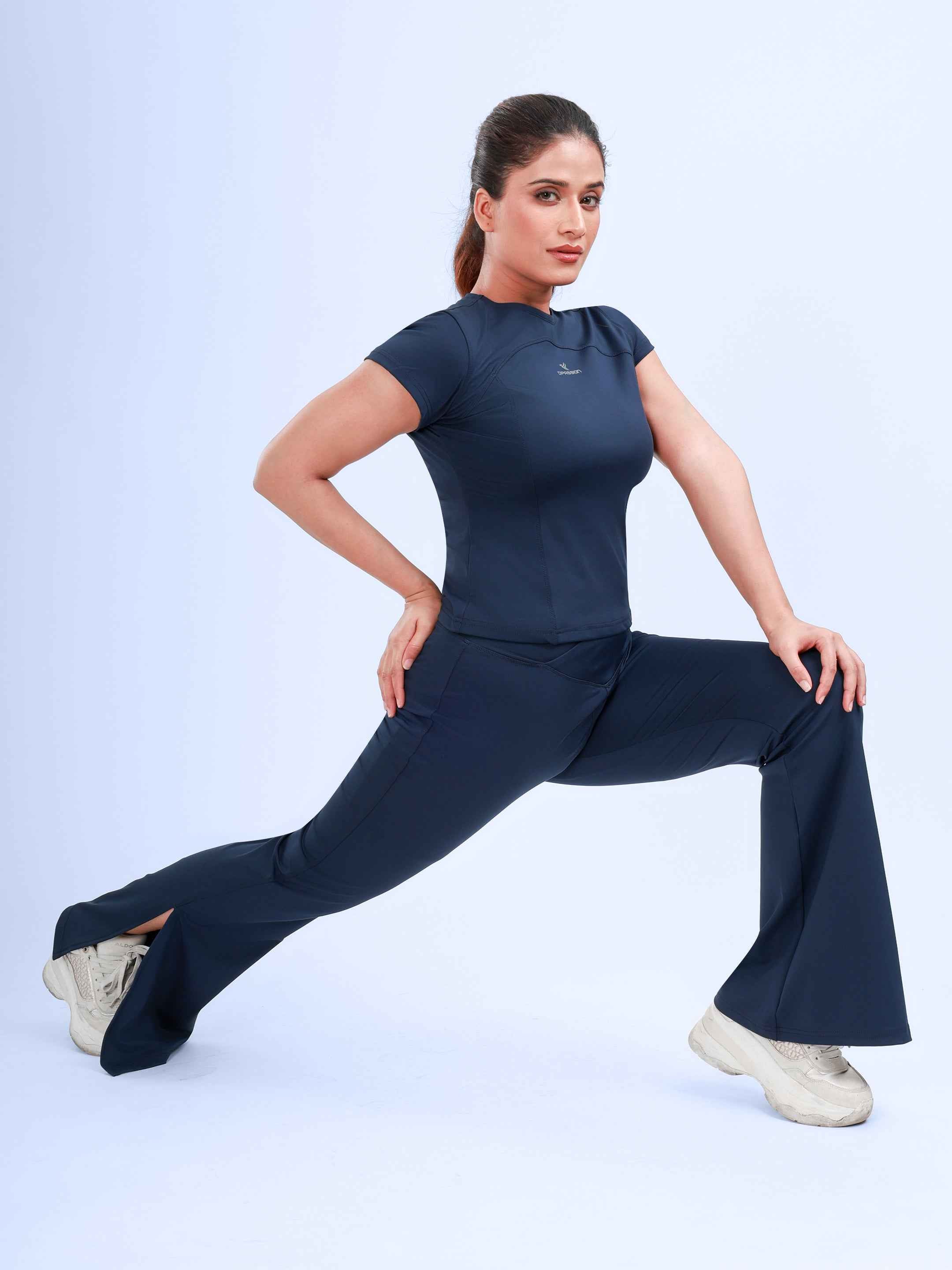 Dpassion SculptFit Core Performance Tee Womens Navy Activewear