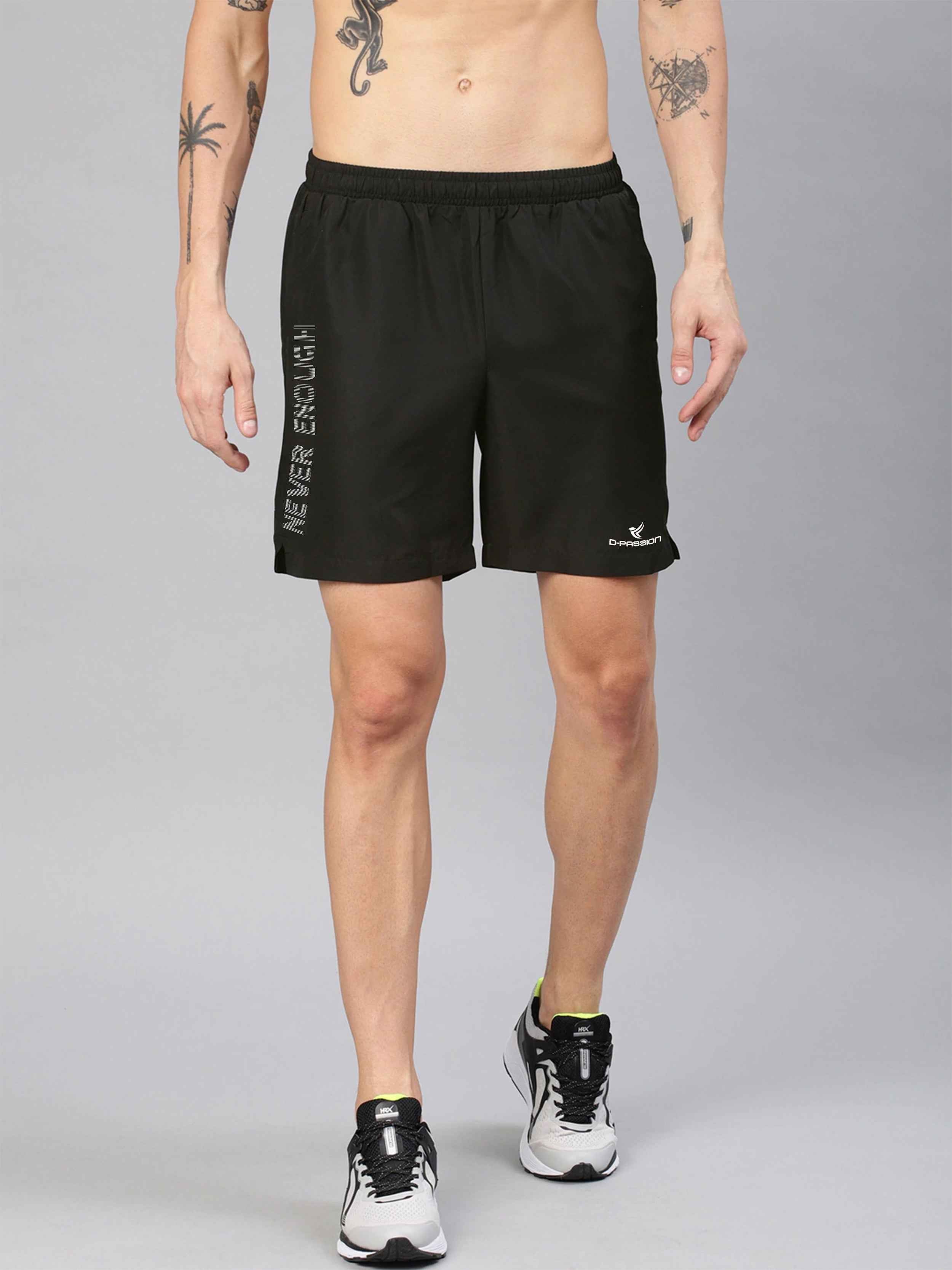 Dpassion Never Enough Performance Training Shorts – Black Activewear
