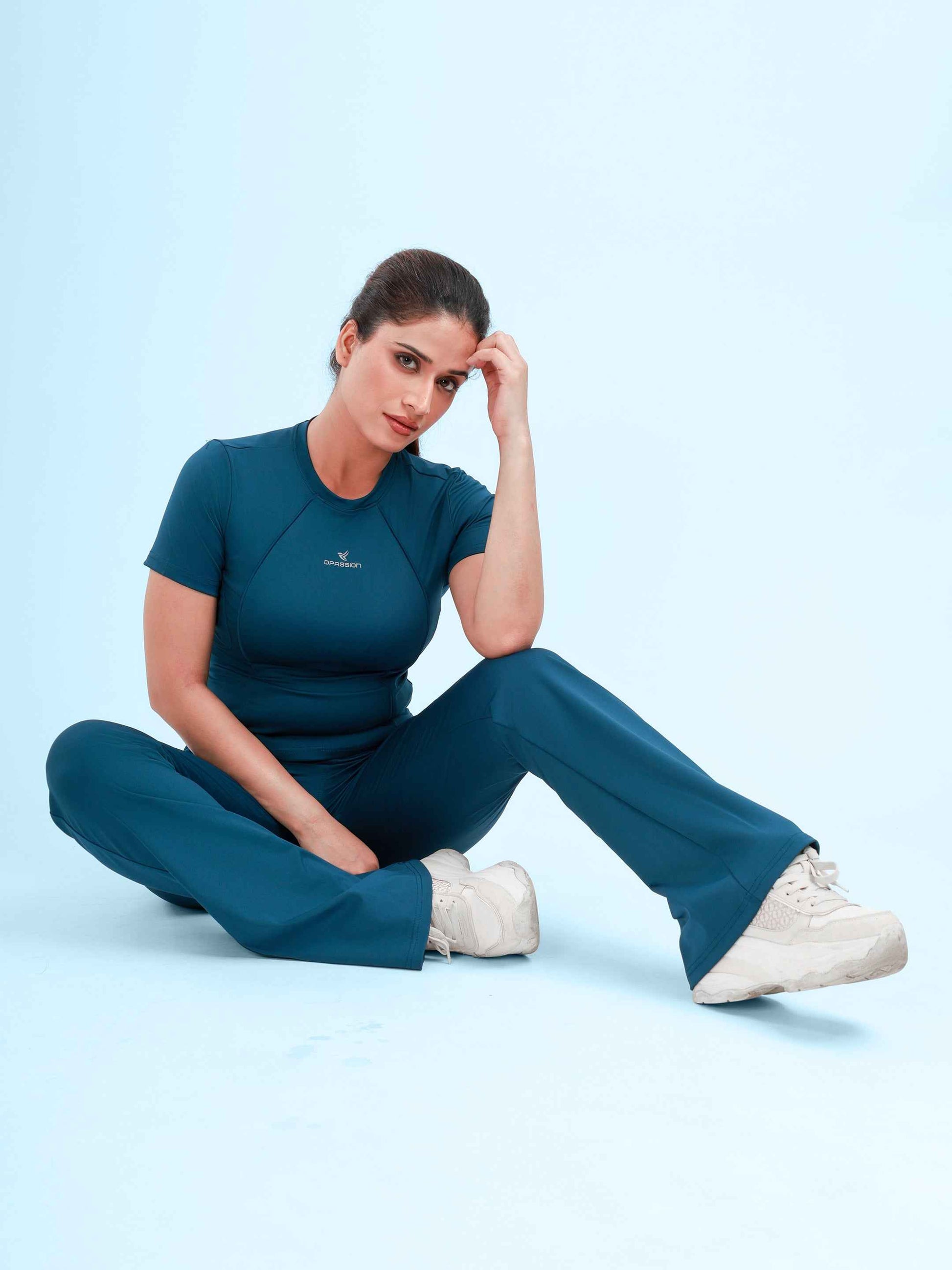 Dpassion ElevateFlow Performance T-Shirt & Flare Pants Set