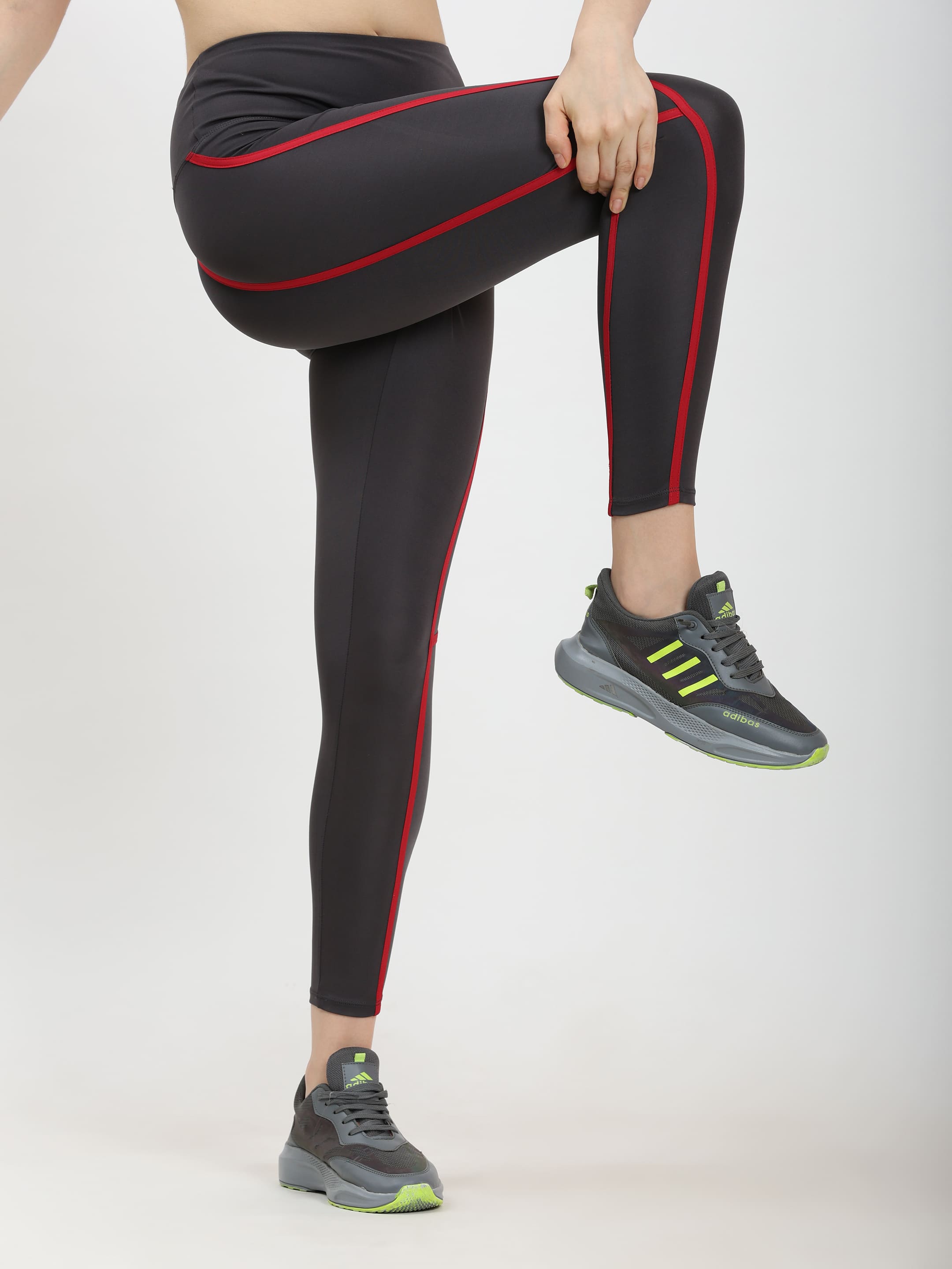 Dpassion PowerLine Performance Co-Ord Set Black Red Activewear - Dpassion