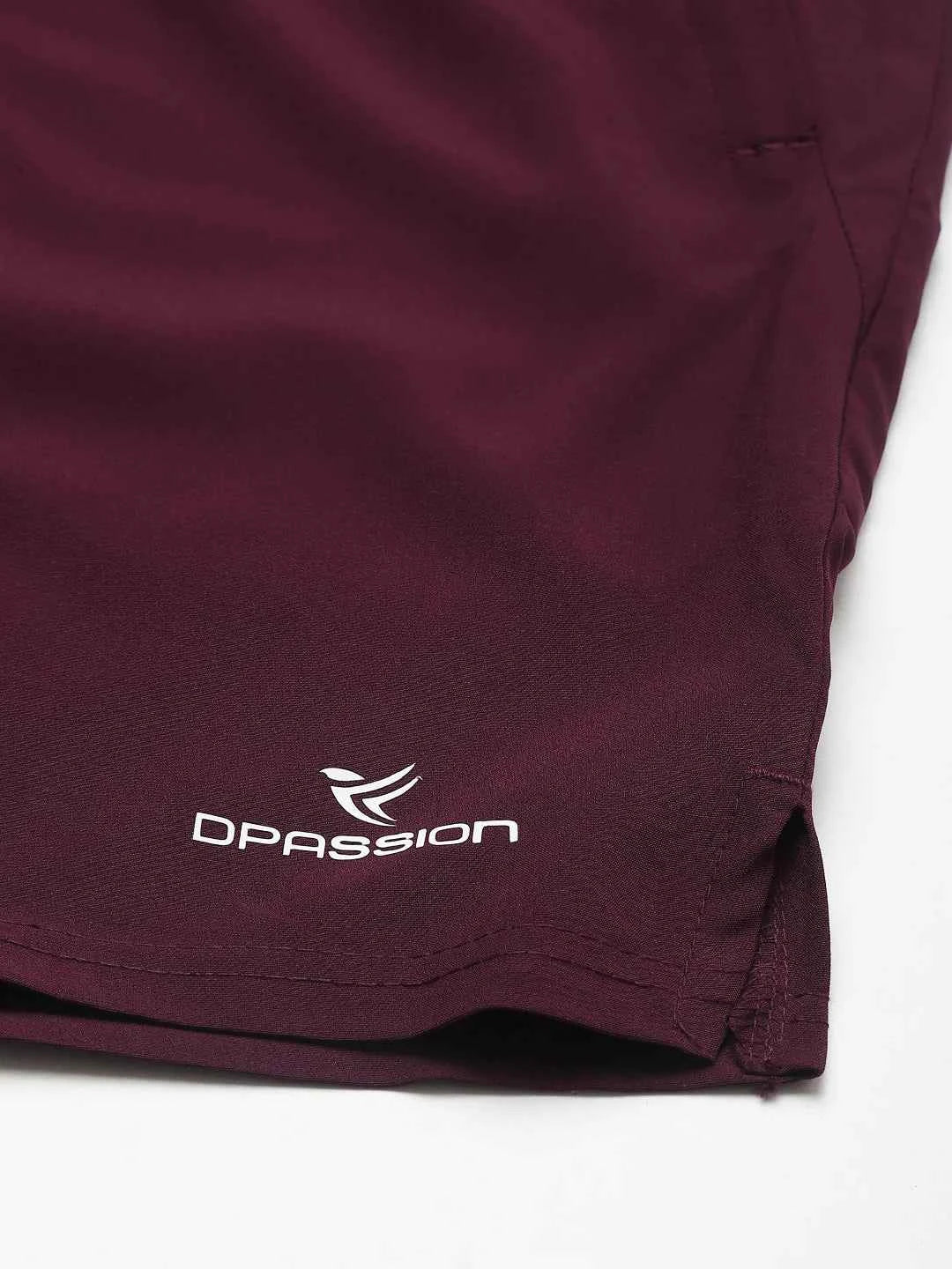 Dpassion Core Essential Training Shorts – Maroon Performance Activewear