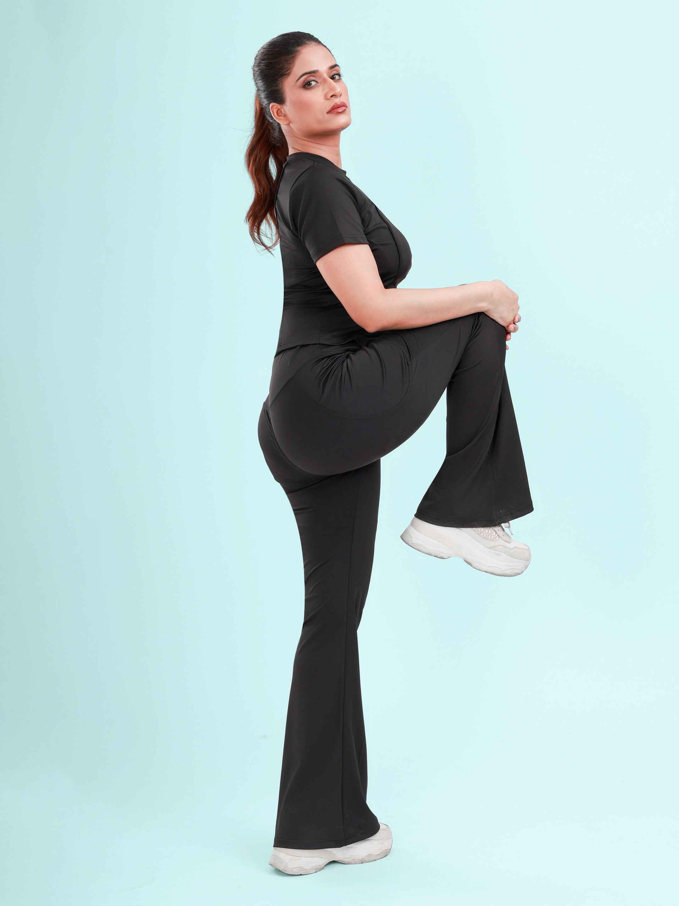 Dpassion ElevateCore Performance T-Shirt & Flare Pants Set
