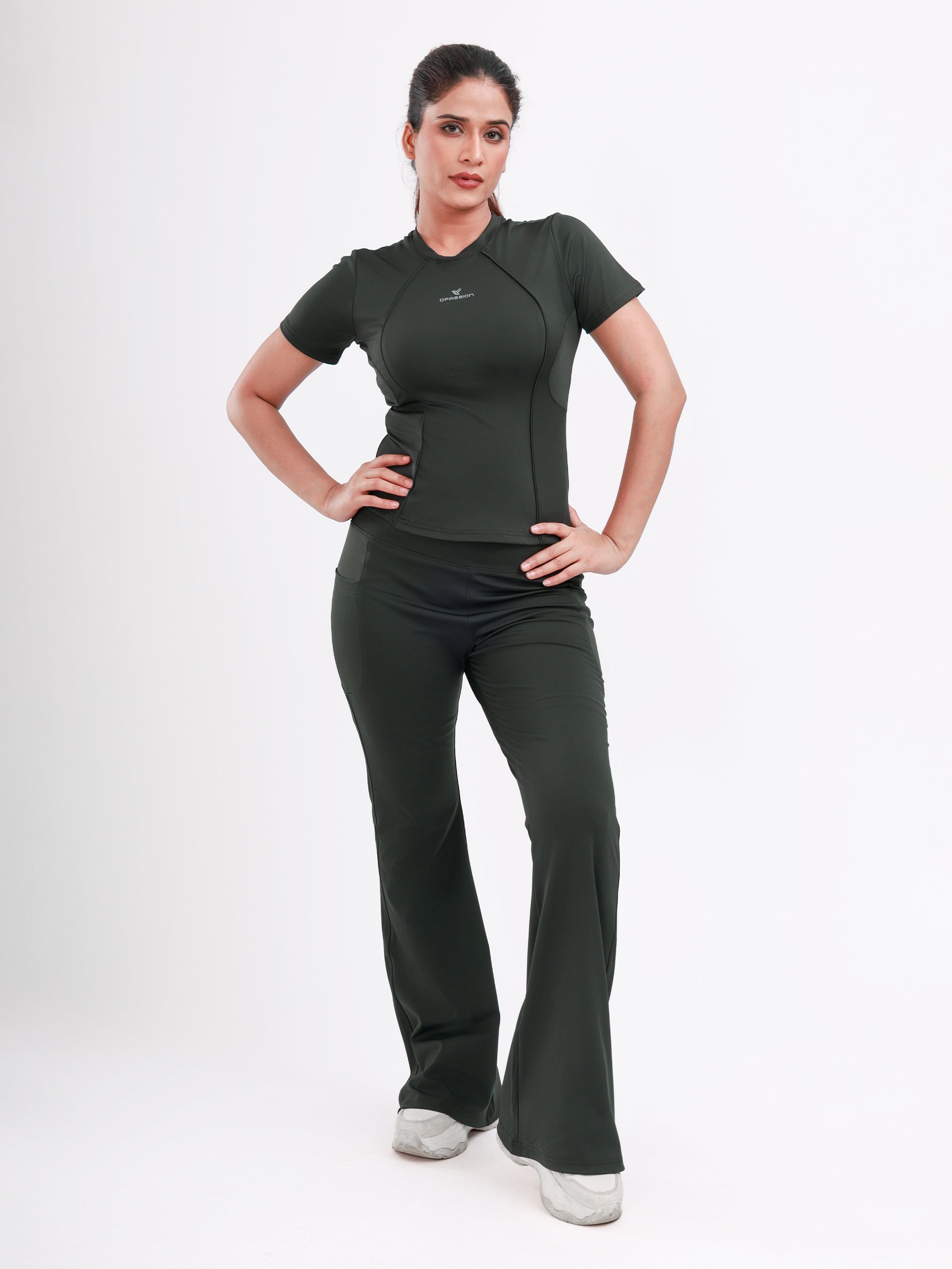Dpassion AeroFlex Performance T-Shirt & Flare Pants Set