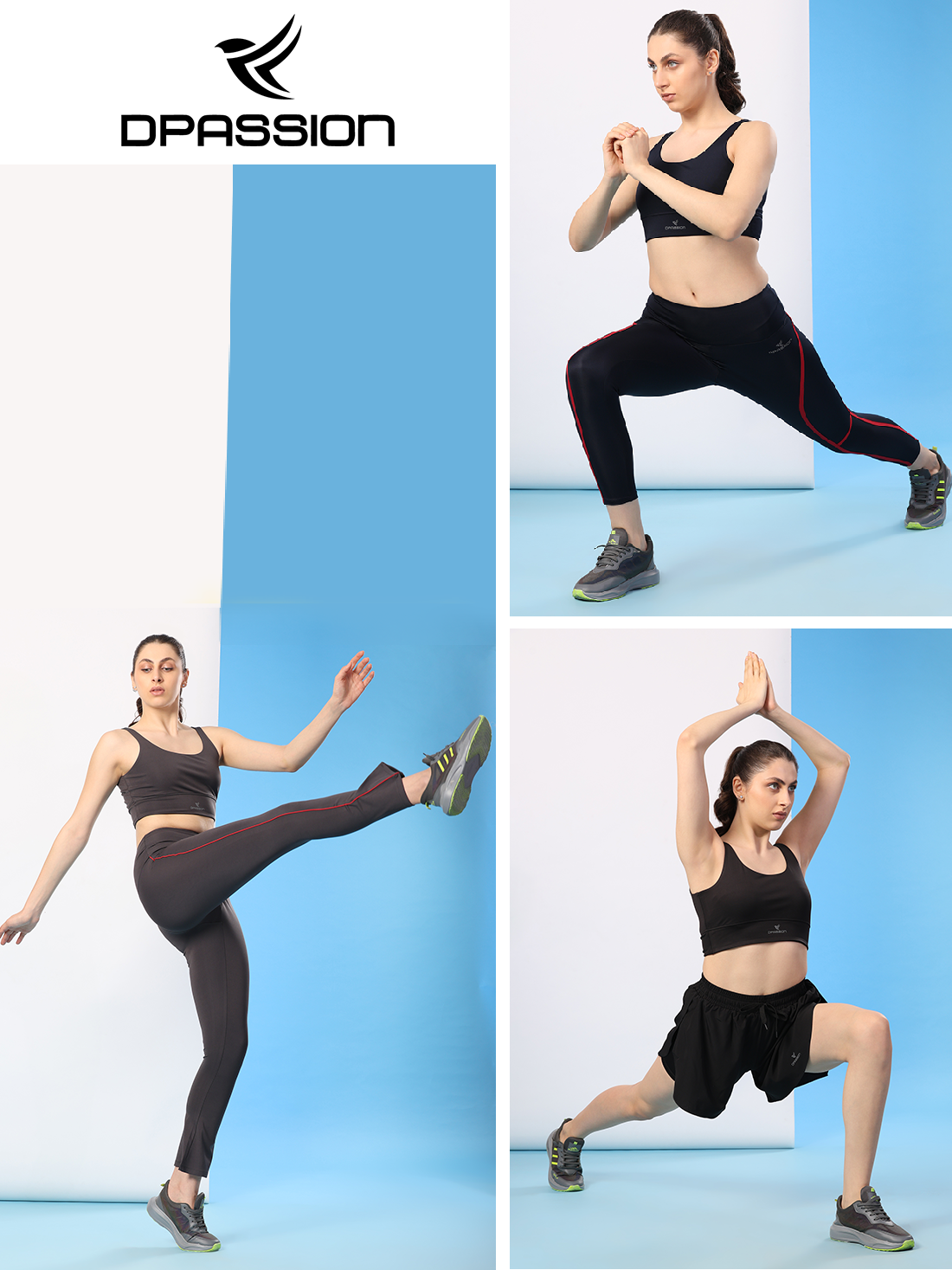4 Way Lycra 250 GSM Cut-Out Sports Bra