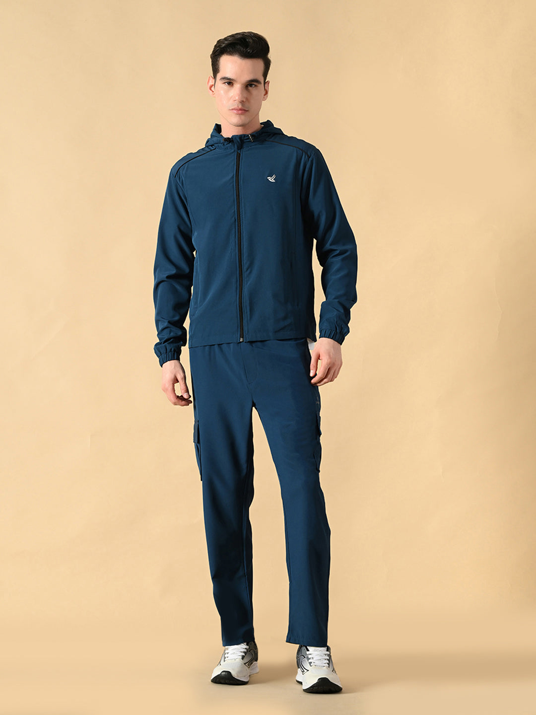 Men's Athletic Tracksuit Set - Sports Jacket & Cargo Pants
