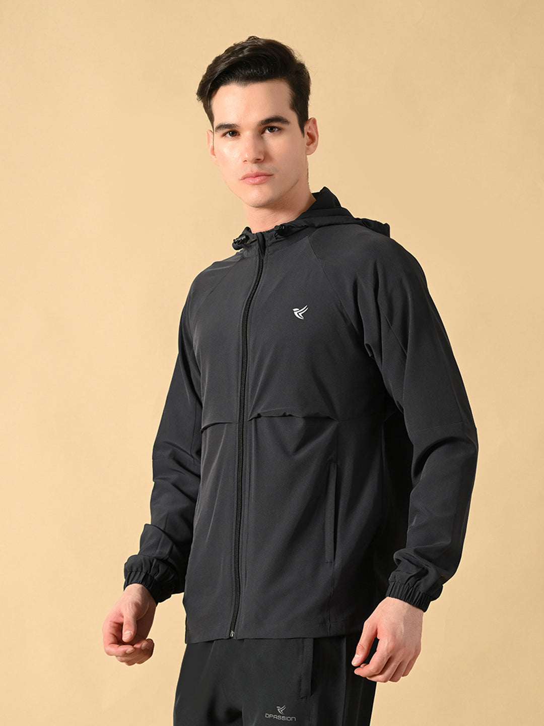 Men's Sports Jacket - 2-Layer Polyester with NS Lycra & Zero Mesh