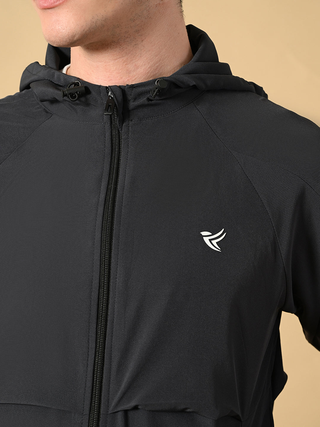 Men's Sports Jacket - 2-Layer Polyester with NS Lycra & Zero Mesh