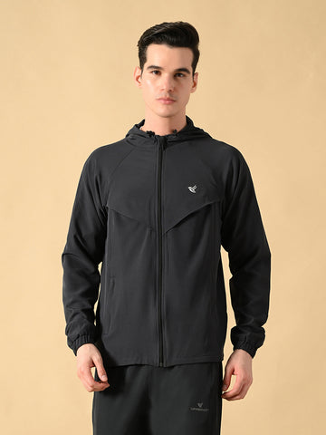 Dpassion Men Hooded Performance Jacket Premium Gym Activewear - Dpassion