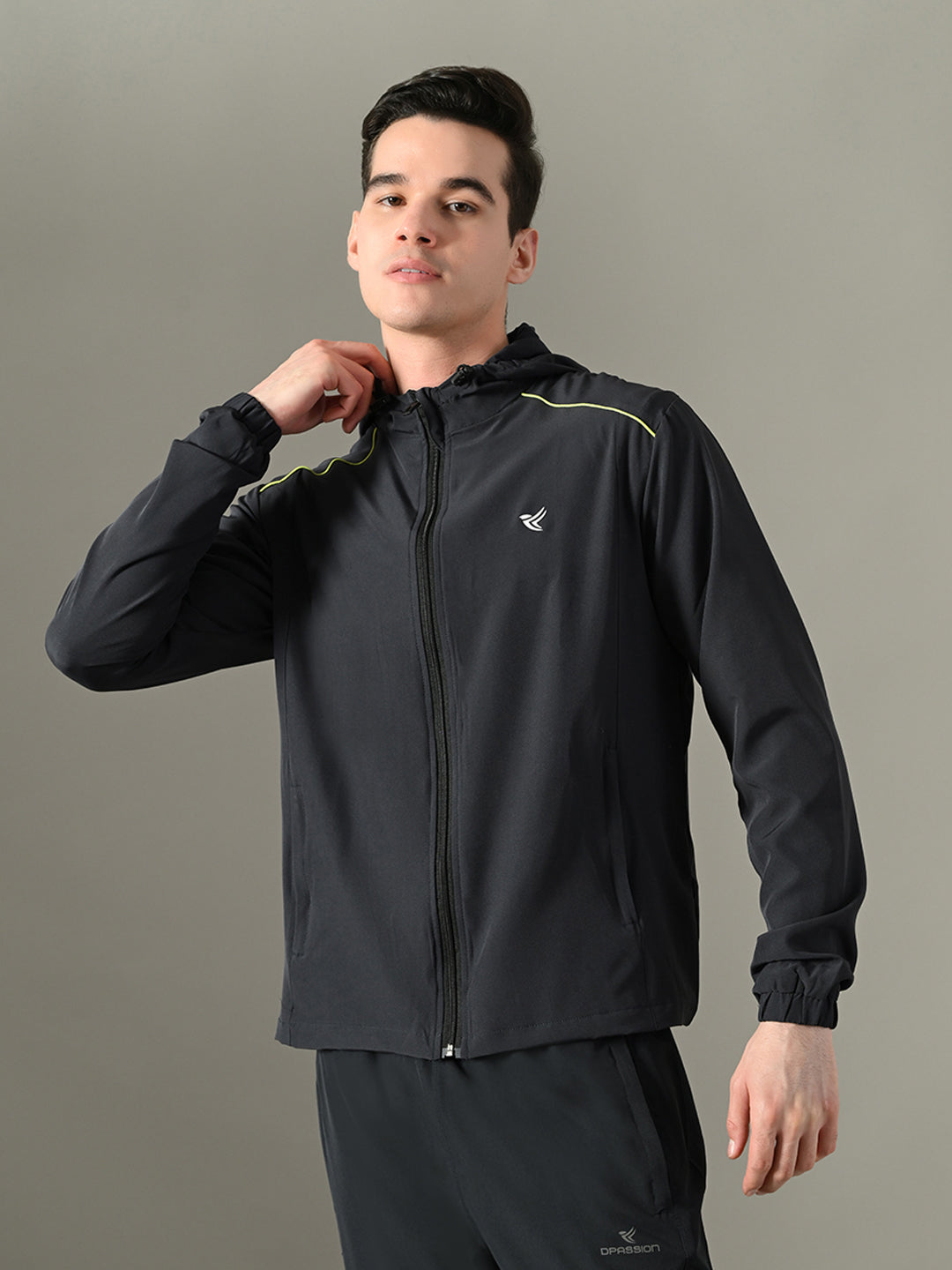 Men's Sports Jacket - 2-Layer Polyester with NS Lycra & Zero Mesh