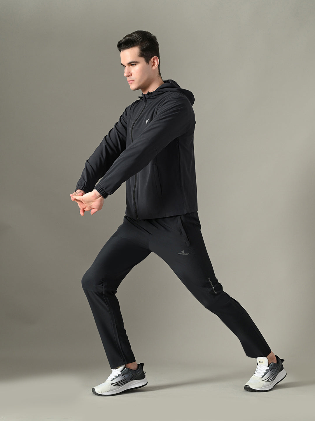 Men's Athletic Tracksuit Set - Sports Jacket & Cargo Pants