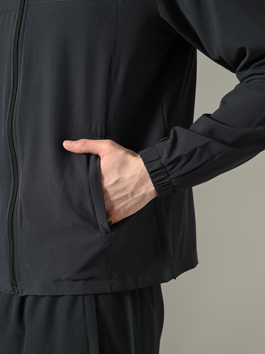 Men's Sports Jacket - 2-Layer Polyester with NS Lycra & Zero Mesh