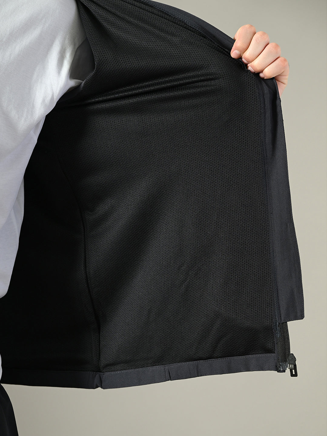 Men's Sports Jacket - 2-Layer Polyester with NS Lycra & Zero Mesh