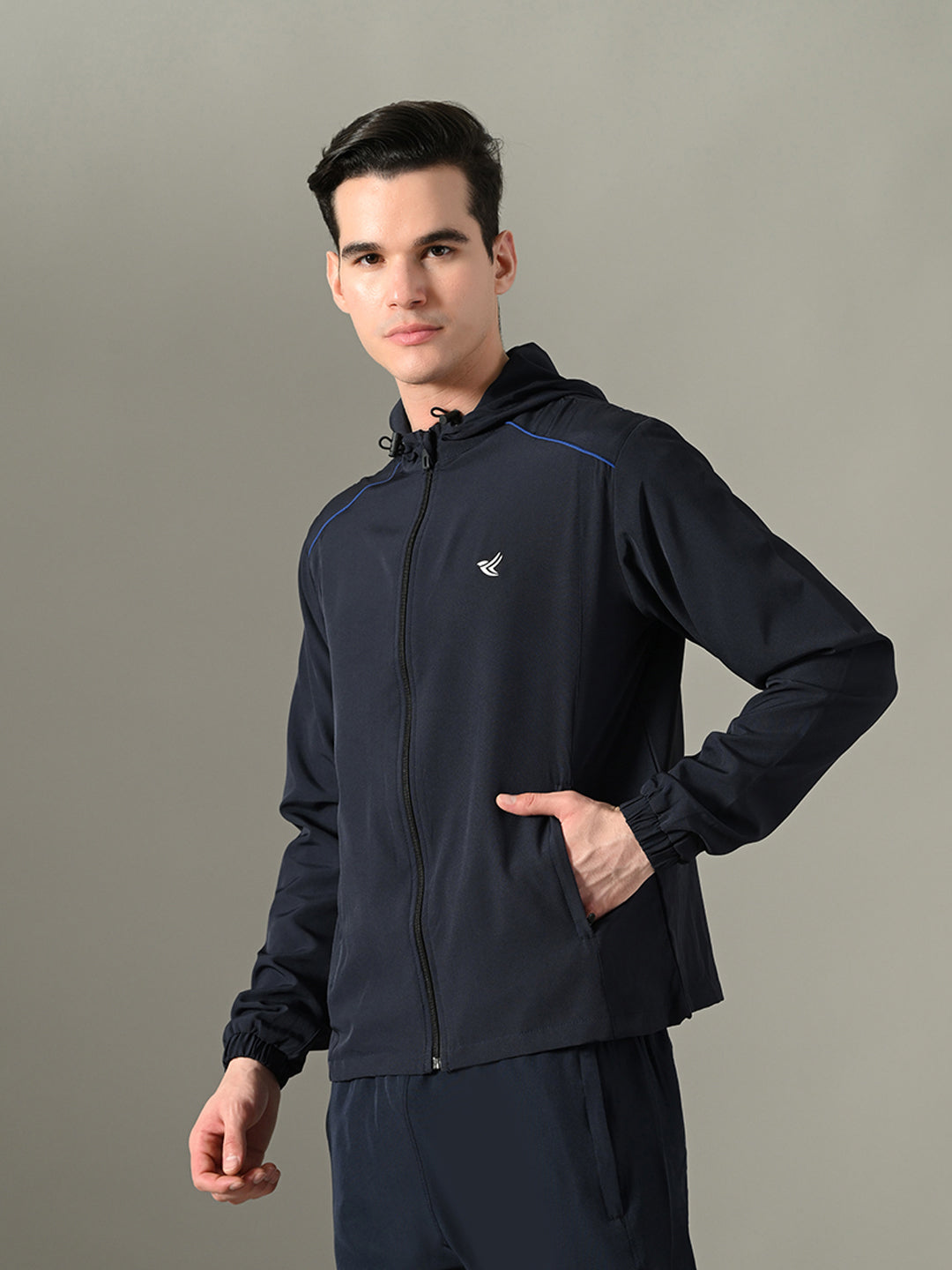 Men's Sports Jacket - 2-Layer Polyester with NS Lycra & Zero Mesh