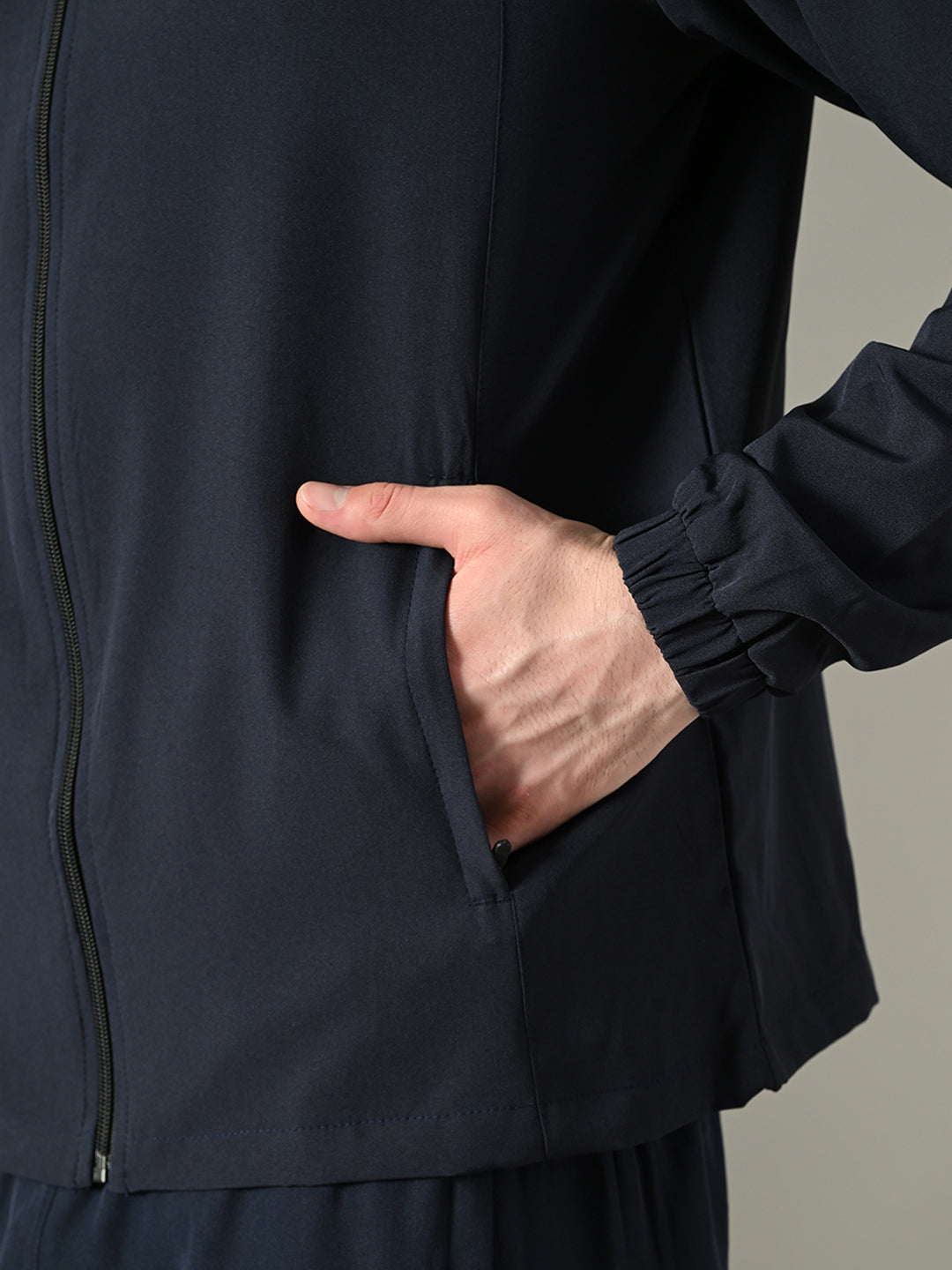 Men's Sports Jacket - 2-Layer Polyester with NS Lycra & Zero Mesh