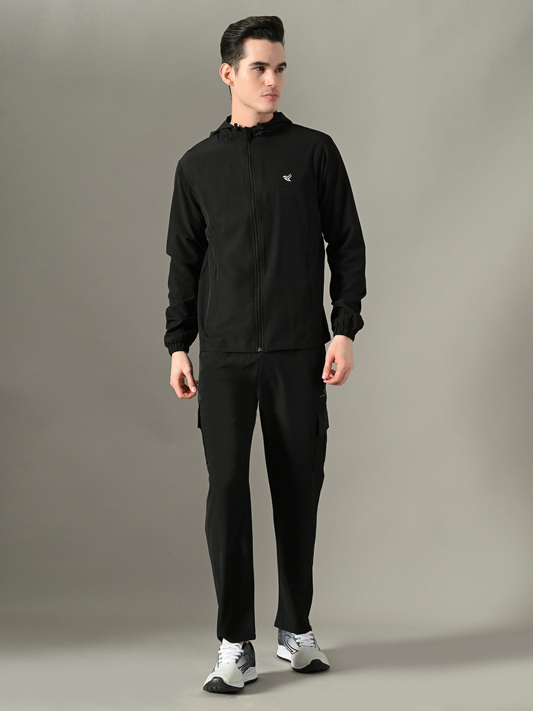 Men's Athletic Tracksuit Set - Sports Jacket & Cargo Pants