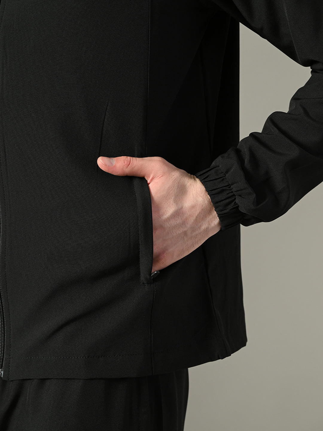 Men's Sports Jacket - 2-Layer Polyester with NS Lycra & Zero Mesh