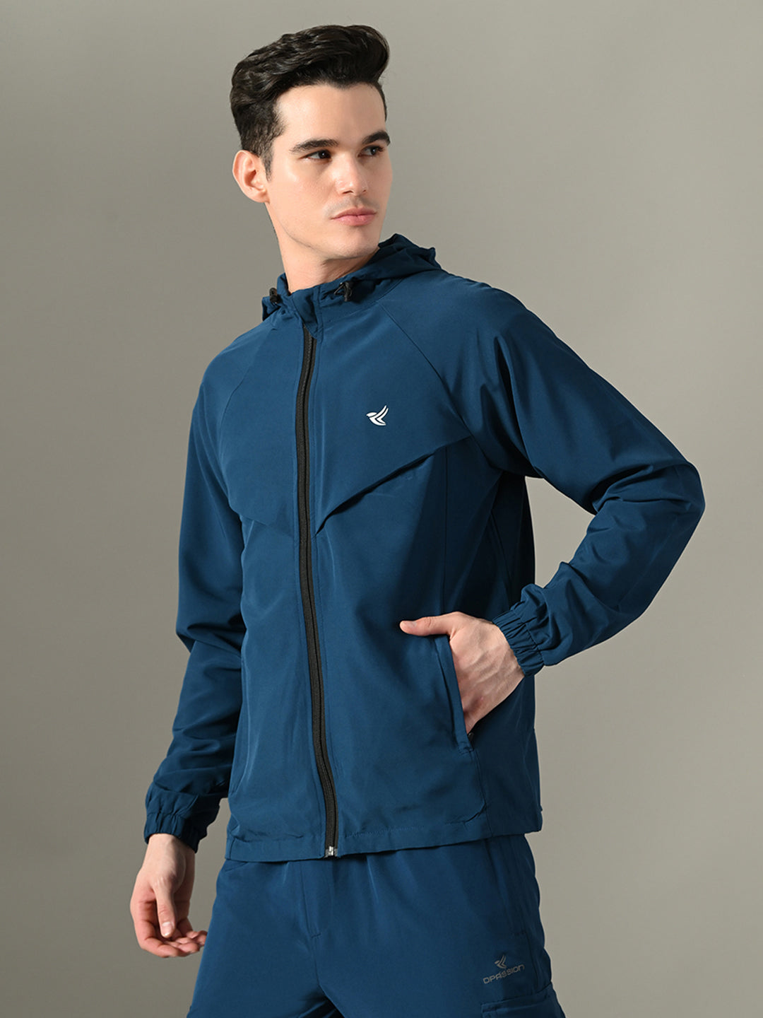 Men's Athletic Tracksuit Set - Sports Jacket & Cargo Pants