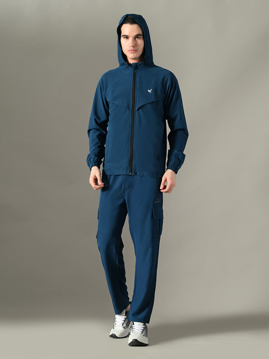 Men's Athletic Tracksuit Set - Sports Jacket & Cargo Pants