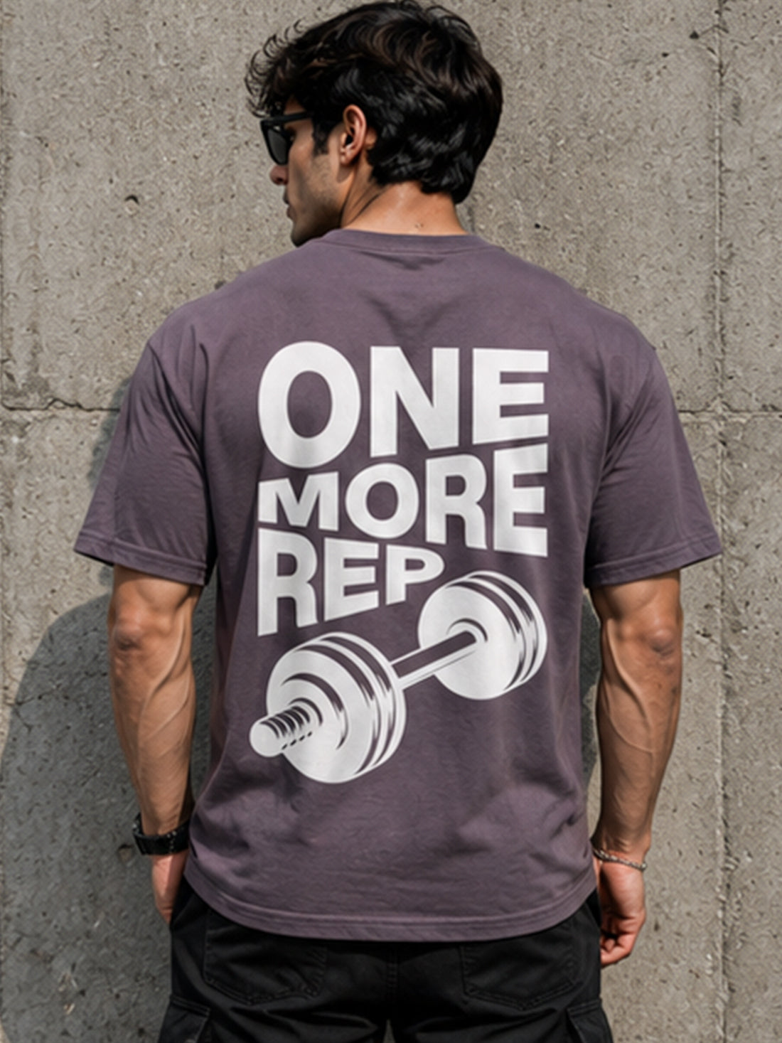 Men's Oversized Drop Shoulder T-Shirt | Cotton Relaxed Fit Round Neck Streetwear Tee (Grey)