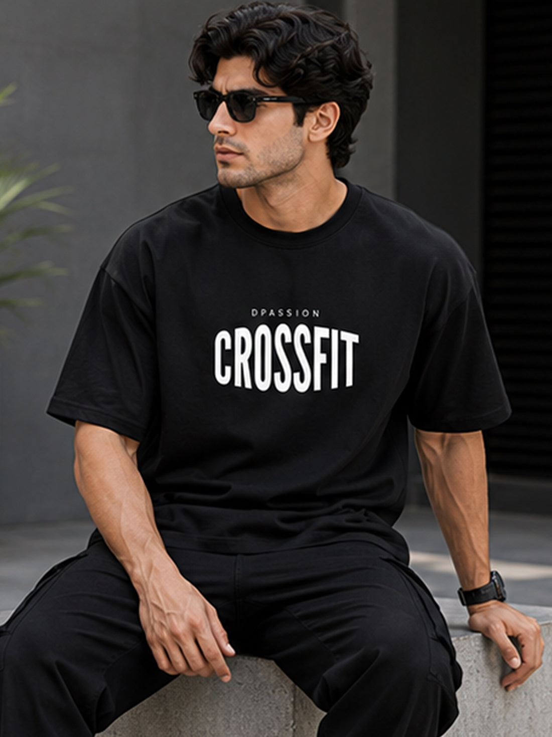 Dpassion Crossfit Oversized Training T Shirt for Men