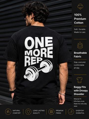 Men's Oversized Drop Shoulder T-Shirt | Cotton Relaxed Fit Round Neck Streetwear Tee (Black)