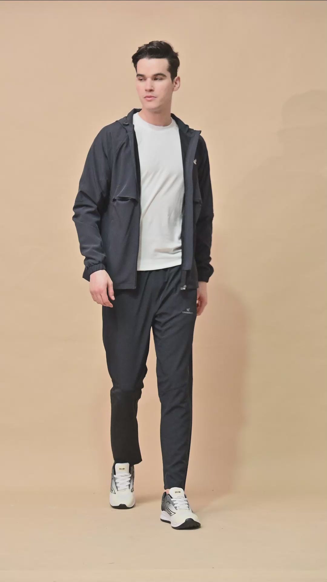 Men's Athletic Tracksuit Set - Sports Jacket & Cargo Pants