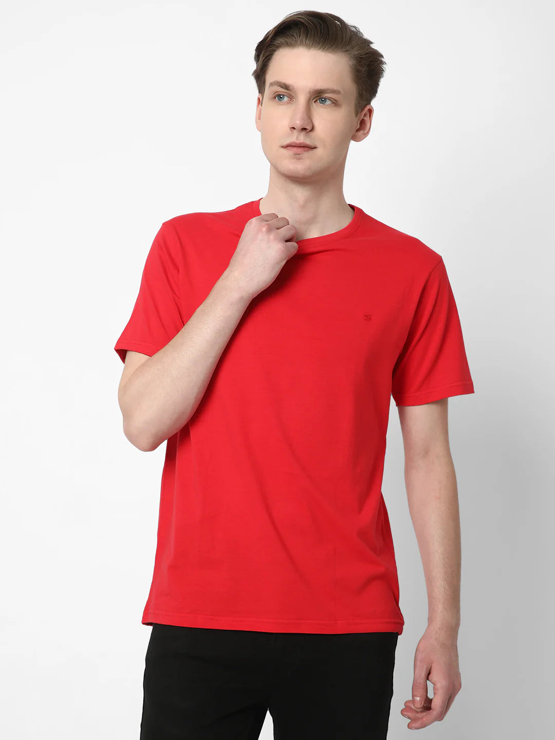 180 GSM Dot Knit Regular T Shirt