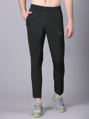 Regular fit sports track pants for men