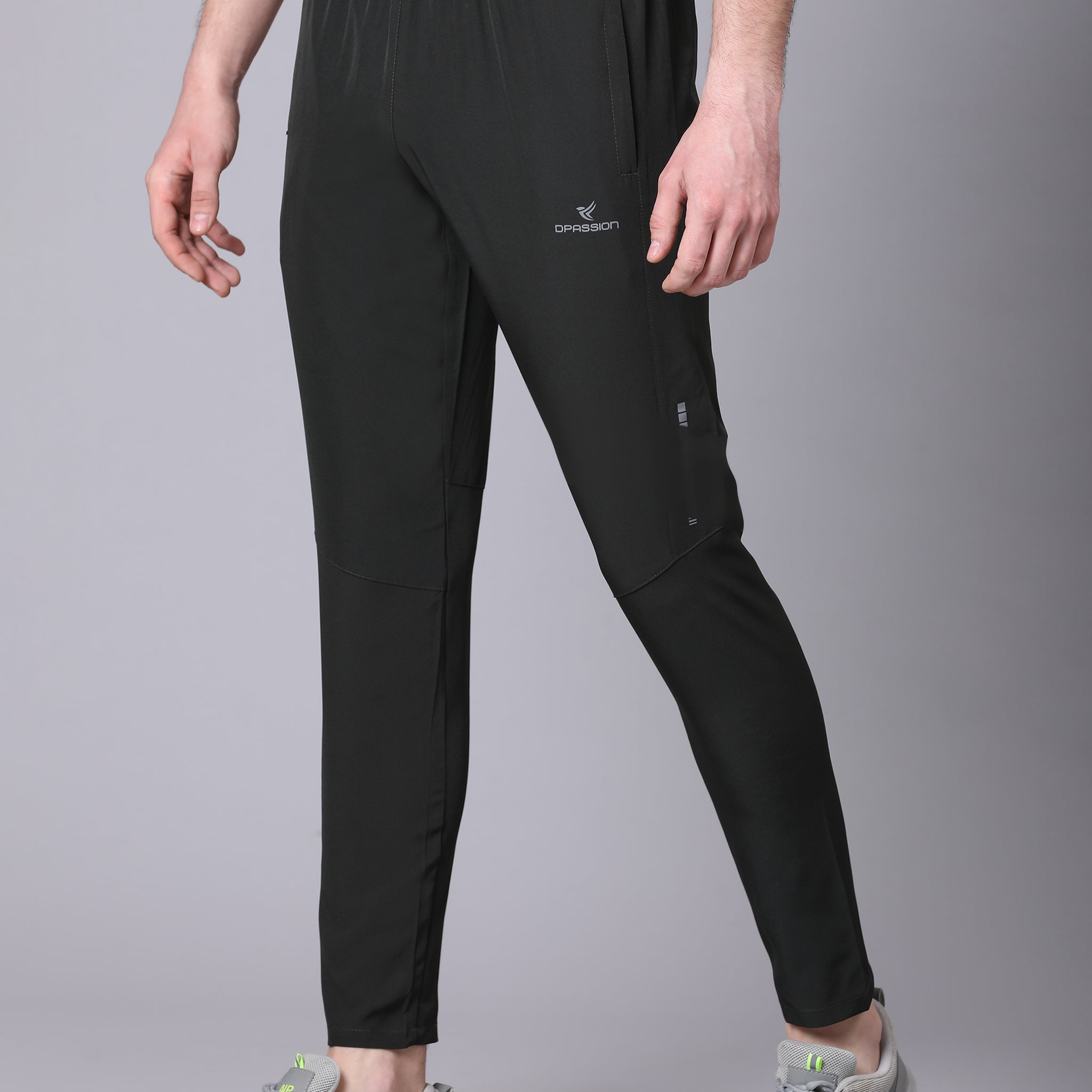 Regular fit sports track pants for men
