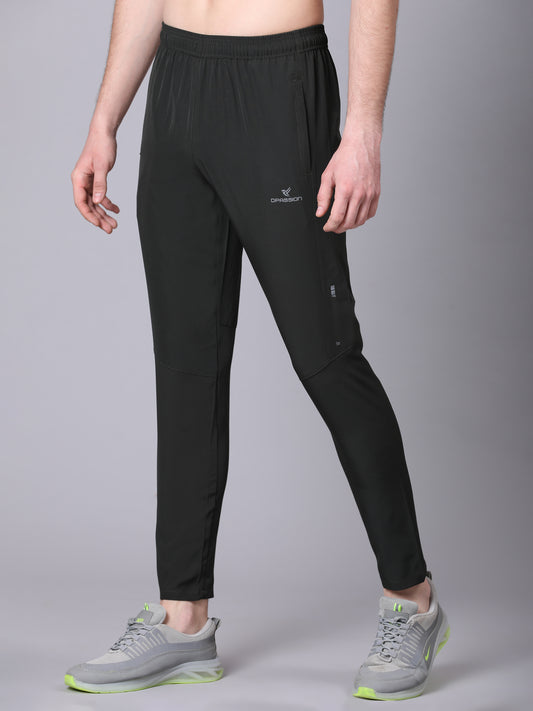 Regular fit sports track pants for men